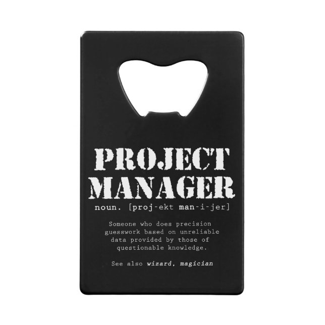 Définition de dictionnaire Funny Project Manager (Devant)