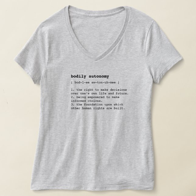 Définition de l'autonomie corporelle T-Shirt (Poser)