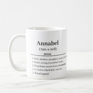 Définition de nom personnalisé tasse à café