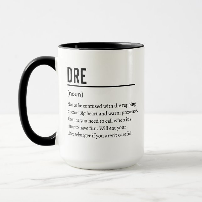 Définition de nom personnalisée, Tasse de signific (Gauche)