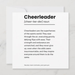 Définition de pom-pom girl, Merci cheerleader