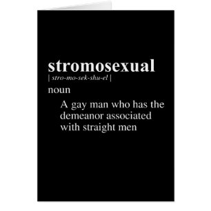 DÉFINITION DE STROMOSEXUAL