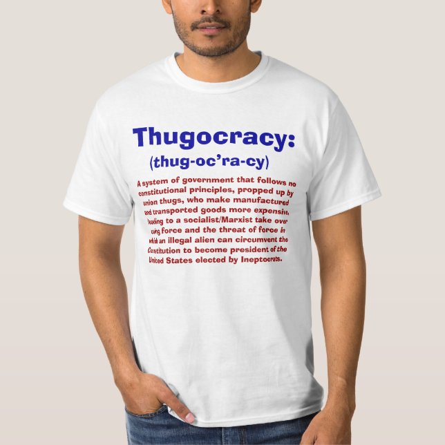 Définition de T-shirts de Thugocracy (Devant)