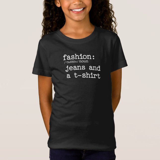 Définition des jeans de mode et des T-shirts (Devant)