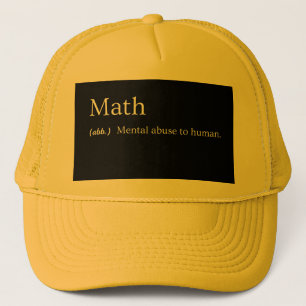 Définition des maths - casquette sarcastique