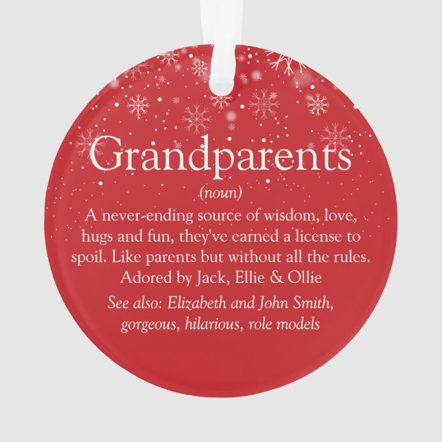 Définition des meilleurs grands-parents du monde p (dos)