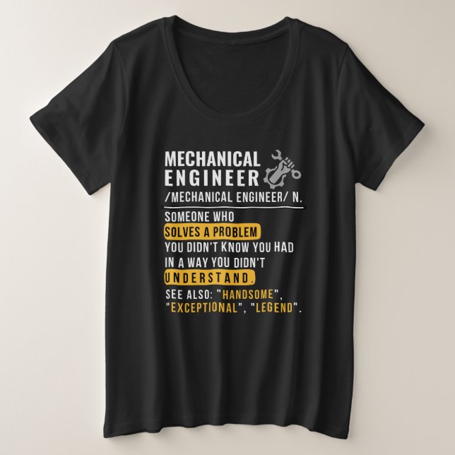 Définition d'ingénieur mécanique Métier drôle (Design devant)