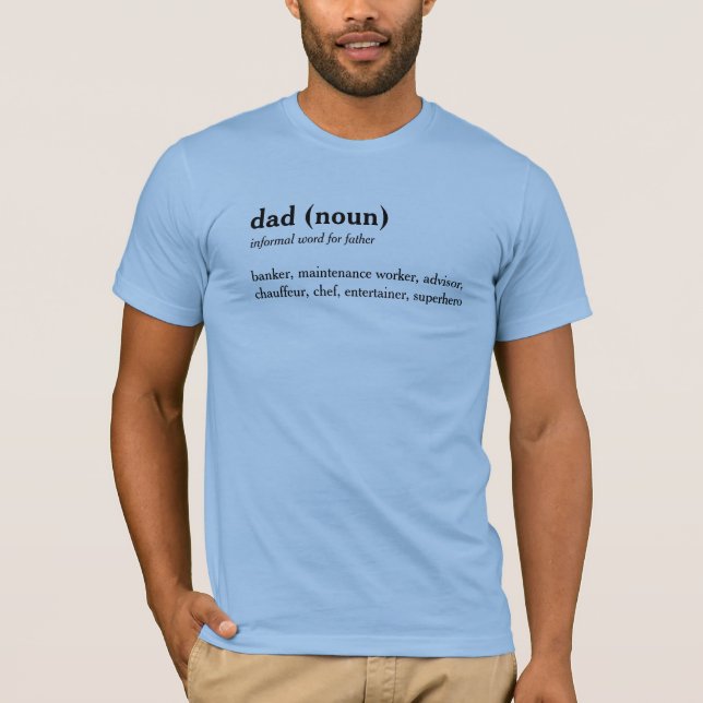 Définition du dictionnaire papa t-shirt texte pers (Devant)