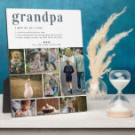 Définition du grand-père | 8 Photo Plaque personna<br><div class="desc">Plaque de collage photo moderne 8. Avec une définition douce de ce qu'est un grand-père avec la place pour le message personnalisé, les noms et/ou l'année. Ce sont des cadeaux de la Fête des Pères qui sont parfaits pour n’importe quel père. Un cadeau qu'il chérira pour toute sa vie !...</div>