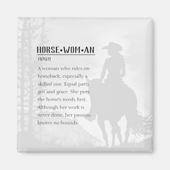 Définition d'un aimant pour femme-cheval (Devant)