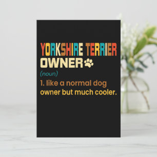 Définition rétro Yorkshire Terrier Propriétaire