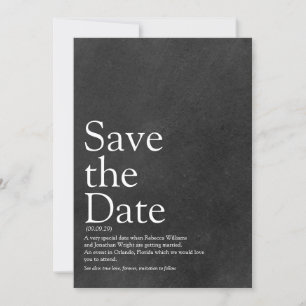 Définition simple de faire-part de date de sauvega