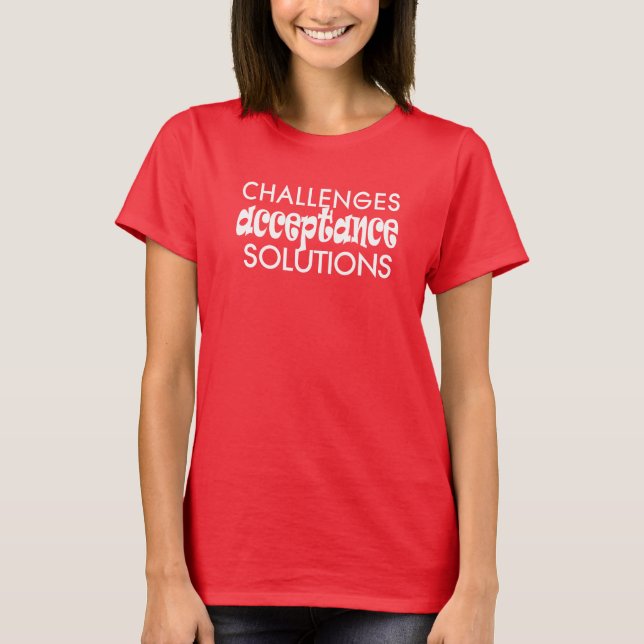 défis acceptation solutions t-shirt 25 (Devant)
