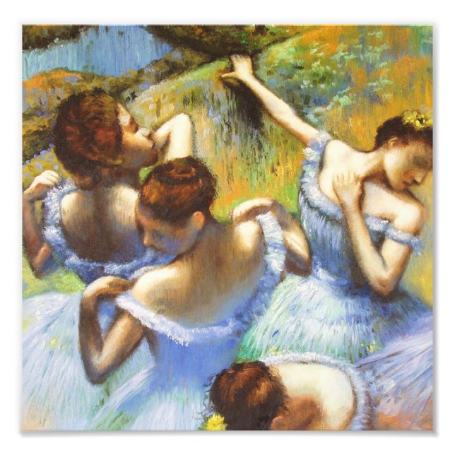 Degas Blue Dancers Photo Print (Devant)