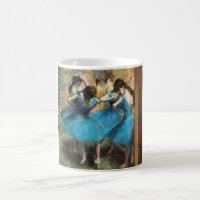 Dégazez la tasse bleue de danseurs