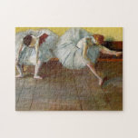 Dégazez le puzzle de deux danseurs classiques<br><div class="desc">Puzzle de danseurs classiques d'Edgar Degas deux. Pastel sur la toile à partir de 1879. Un Degas' la plupart des peintures célèbres de ballet, deux caractéristiques de danseurs classiques deux ballerines sur un banc dans le studio s'étendant et étant prêt pour la pratique. Un grand cadeau pour des fans d'Edgar...</div>