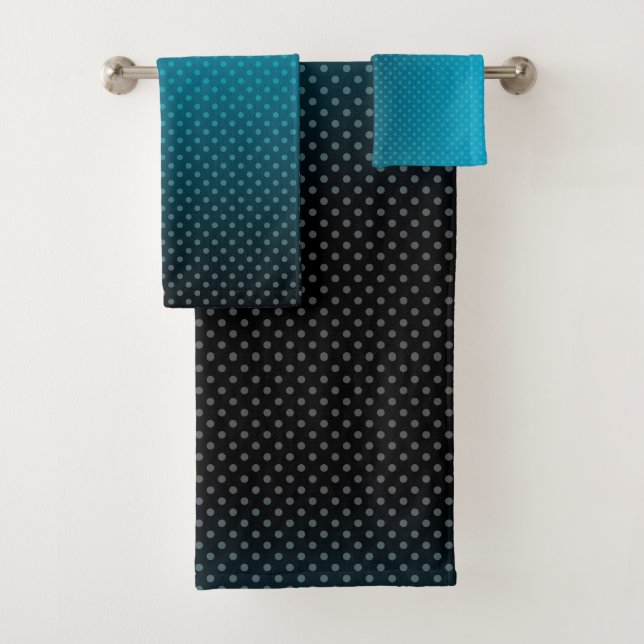 dégradé bleu avec petits pois (En situation)