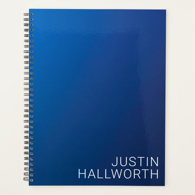 Dégradé bleu foncé moderne et texte modifiable min (Devant)