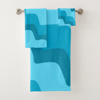 Dégradé bleu ondulé des vagues océaniques