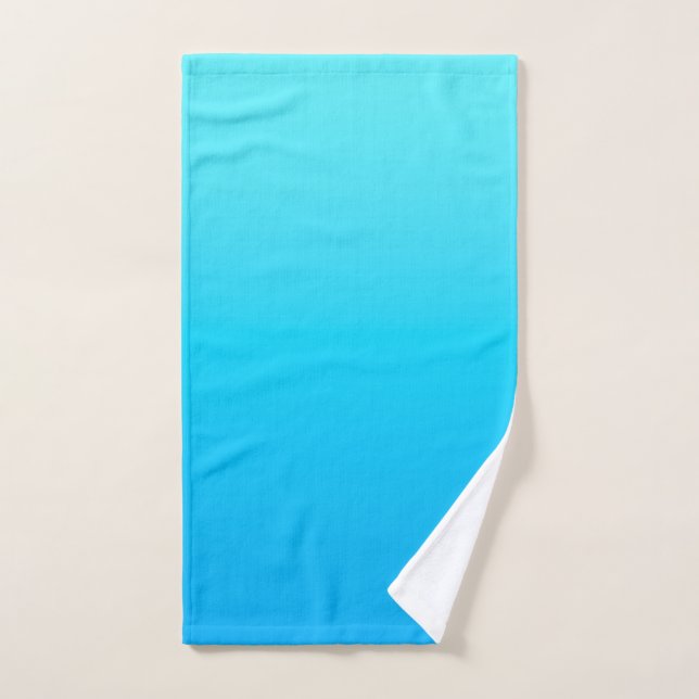 dégradé de couleur bleu (Serviette à main)