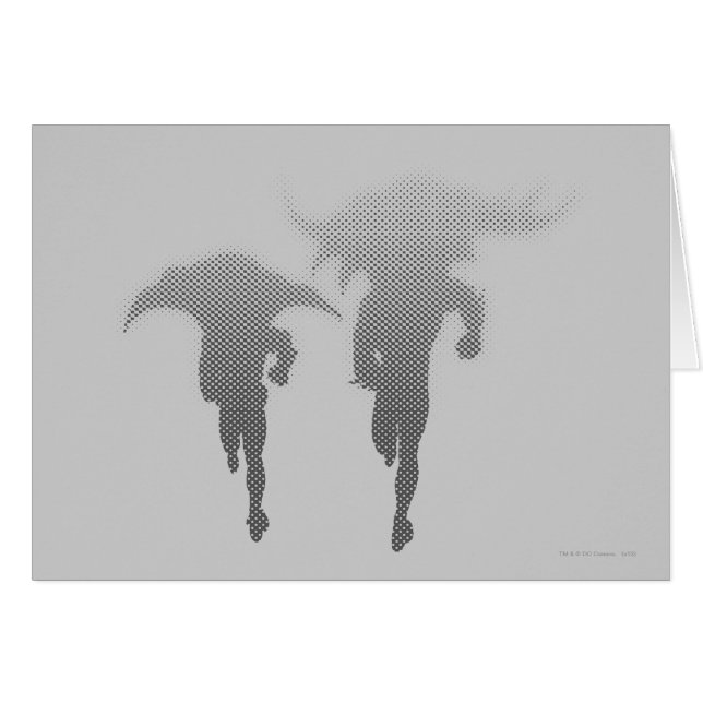 Dégradé de demi-ton Batman et Robin (Devant horizontal)