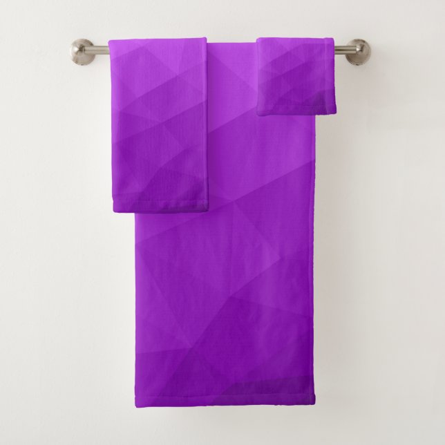 Dégradé de lavande violette à motif en maille géom (En situation)