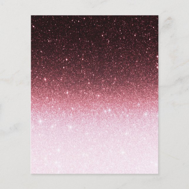 Dégradé de paillettes en or rose (Devant)
