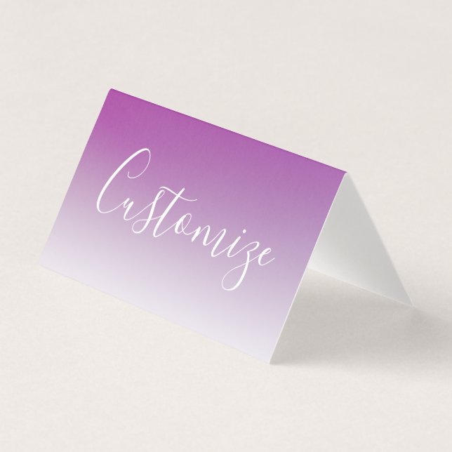 Dégradé ombré violet minimaliste moderne simple (Front)