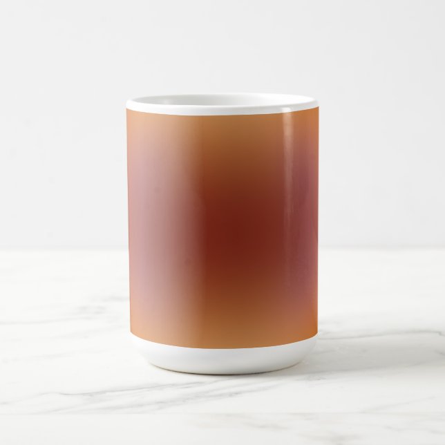 dégradé orange marron sans forme sur tasse (Centre)