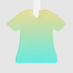 Dégradé simple pastel jaune turquoise
