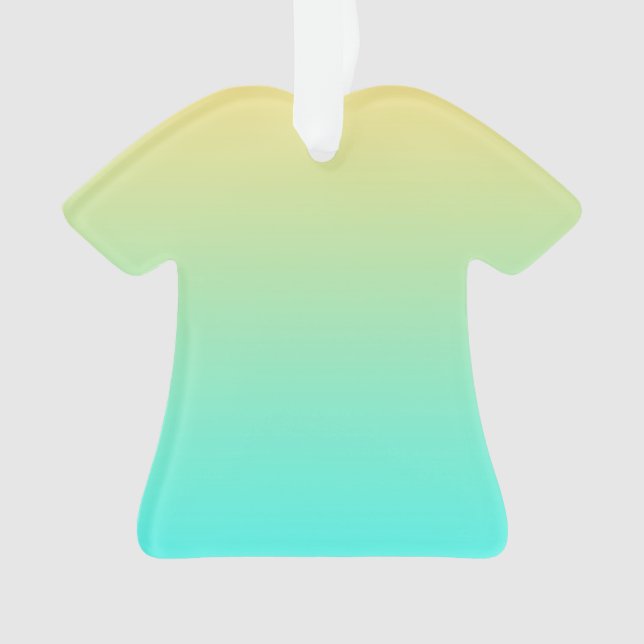 Dégradé simple pastel jaune turquoise (devant)