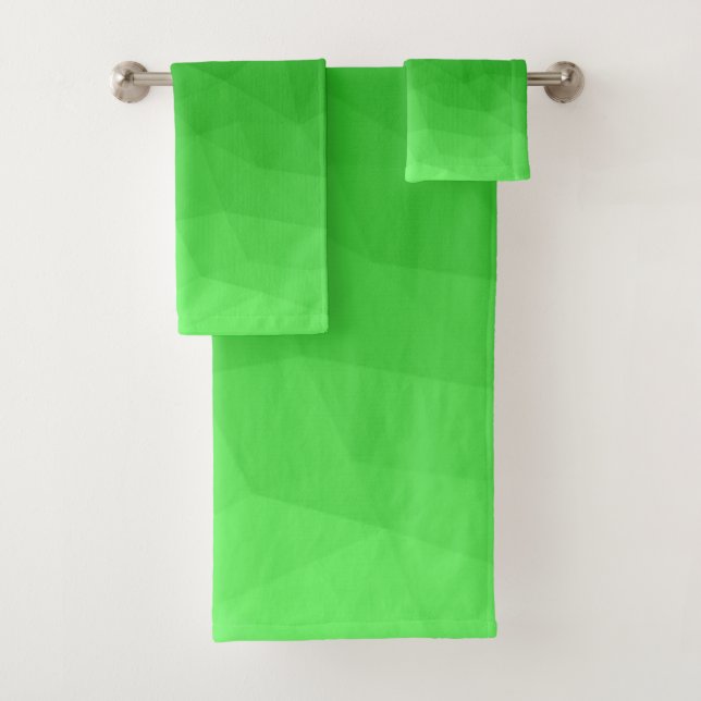 Dégradé vert clair de maille géométrique motif lum (En situation)
