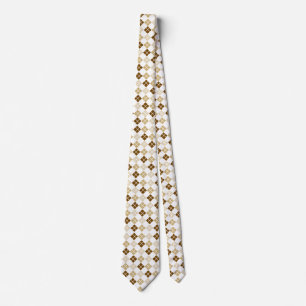 Degré de Cravate personnalisée du Jacquard Brown