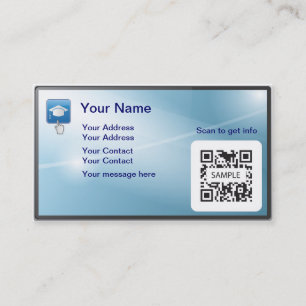 Degré en ligne de modèle de carte de visite