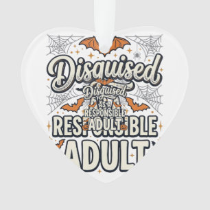 Déguisé en vecteur Halloween d'adulte responsable