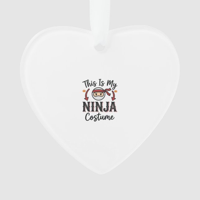 Déguisement de ninja drôle Design vectoriel Hallow (devant)