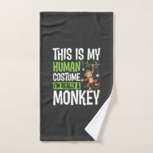 Déguisement de singe drôle vecteur Halloween