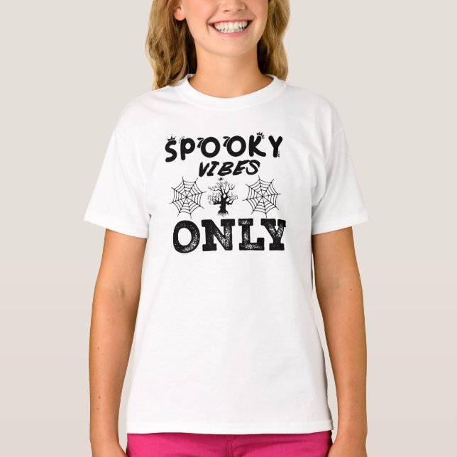 Déguisement Sweat à capuche Spooky Vibes Only-6729 (Devant)