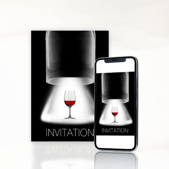 Dégustation de vin Cocktail Party Vip Invitation (Créateur téléchargé)