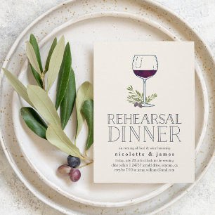Dégustation de vin Dîner Invitation