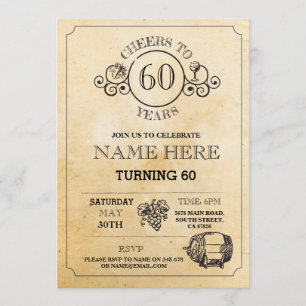 Dégustation de vins Russe Invitation d'anniversair