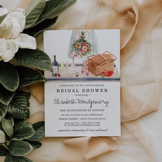 Dégustation Élégante De Vins | Fête des mariées de (Créateur téléchargé)