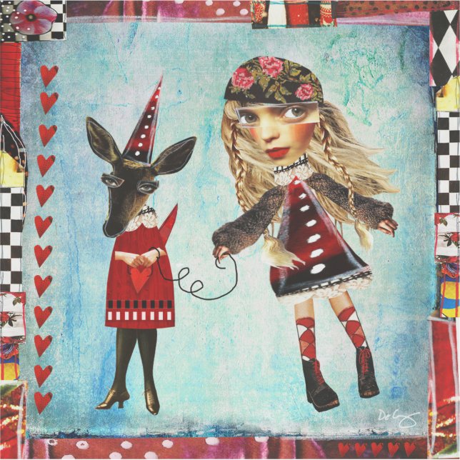Deidre et ses Stickers Doe Art - plusieurs tailles (Devant)