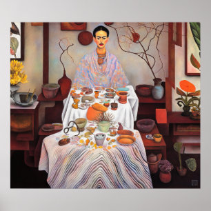 Déjeuner Avec Frida - Impression D'Art En Toile