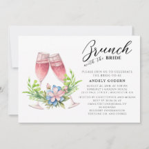 Déjeuner avec la mariée Invitation
