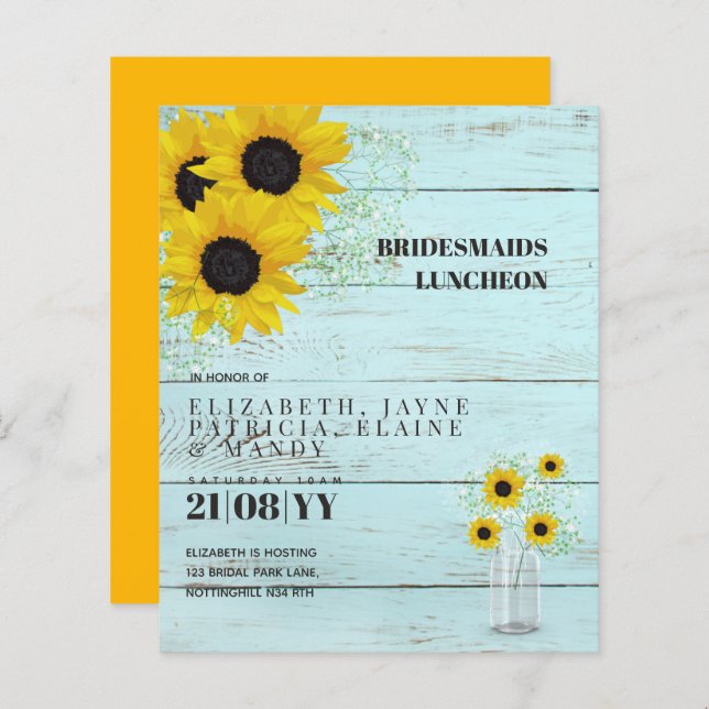 Déjeuner-brunch Brunch Déjeuner Floral (Devant / Derrière)