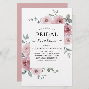 Déjeuner budget Dusty Rose Fête des mariées rose