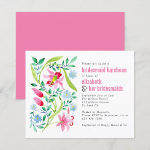 Déjeuner d'affaires rose floral