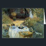 Déjeuner de Claude Monet, impressionnisme Vintage<br><div class="desc">Le Luncheon (1876) de Claude Monet est un tableau vintage de la nature aux beaux-arts de l'impressionnisme qui présente un déjeuner pique-nique de printemps dans le jardin avec thé de l'après-midi. Un enfant joue tranquillement sur le sol avec des jouets. À propos de l'artiste : Claude Monet (1840-1926) a été...</div>