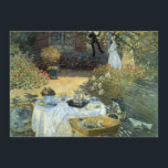 Déjeuner de Claude Monet, impressionnisme Vintage<br><div class="desc">Le Luncheon (1876) de Claude Monet est un tableau vintage de la nature aux beaux-arts de l'impressionnisme qui présente un déjeuner pique-nique de printemps dans le jardin avec thé de l'après-midi. Un enfant joue tranquillement sur le sol avec des jouets. À propos de l'artiste : Claude Monet (1840-1926) est un...</div>